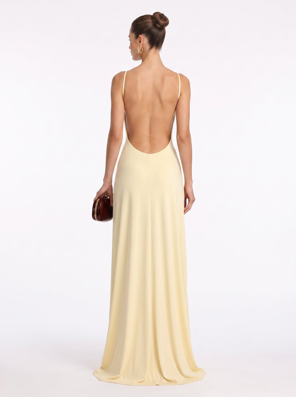 Prime Era Siren Draped Halter Maxi Dress - Yellow