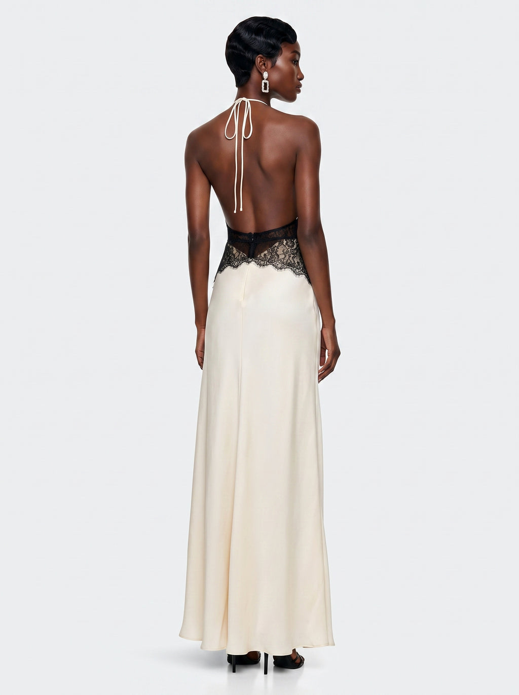 Prime Era Lyra Lace Corset Maxi Dress - Black Contrast Bodice