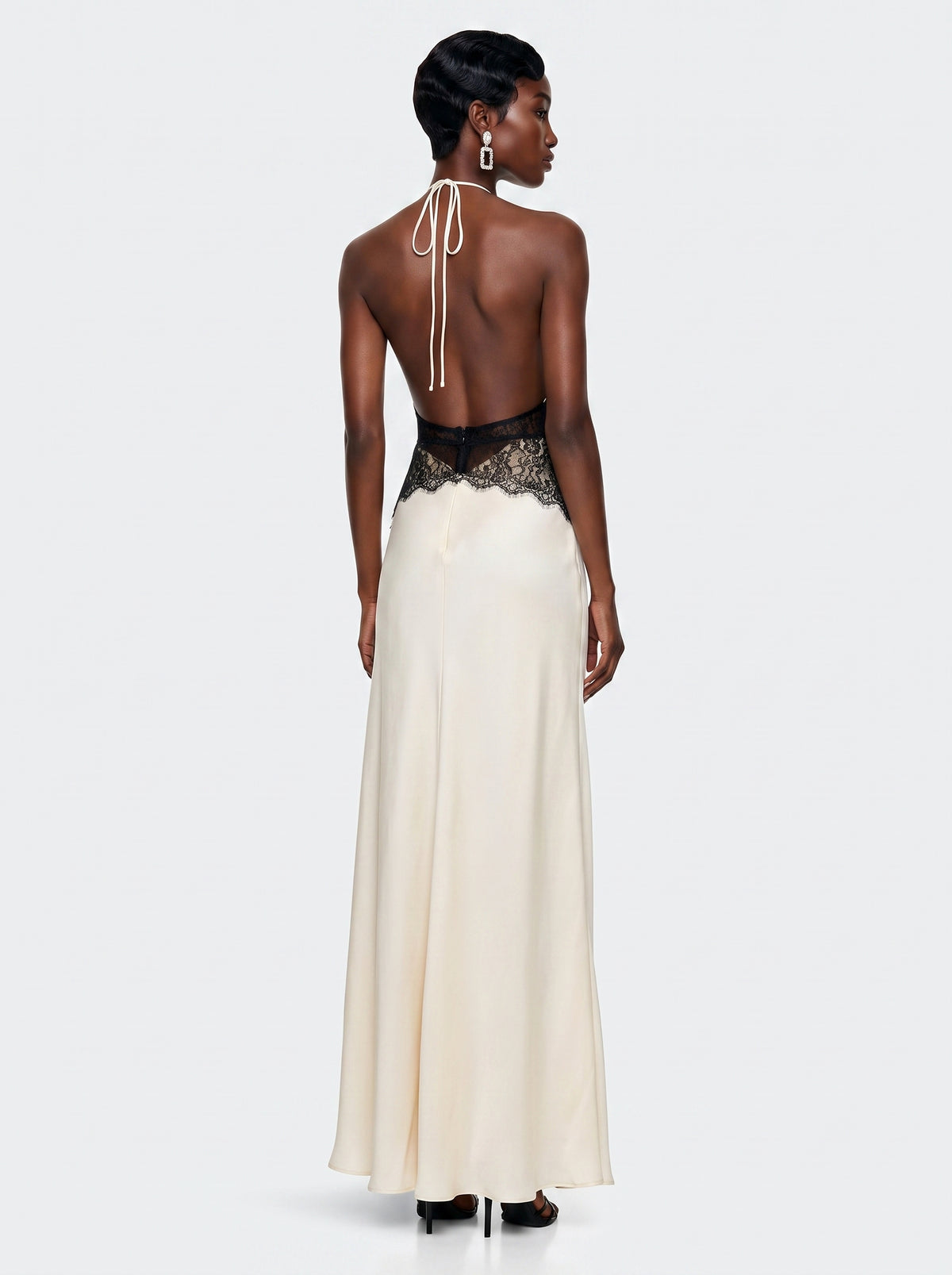 Prime Era Lyra Lace Corset Maxi Dress - Black Contrast Bodice