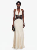 Prime Era Lyra Lace Corset Maxi Dress - Black Contrast Bodice